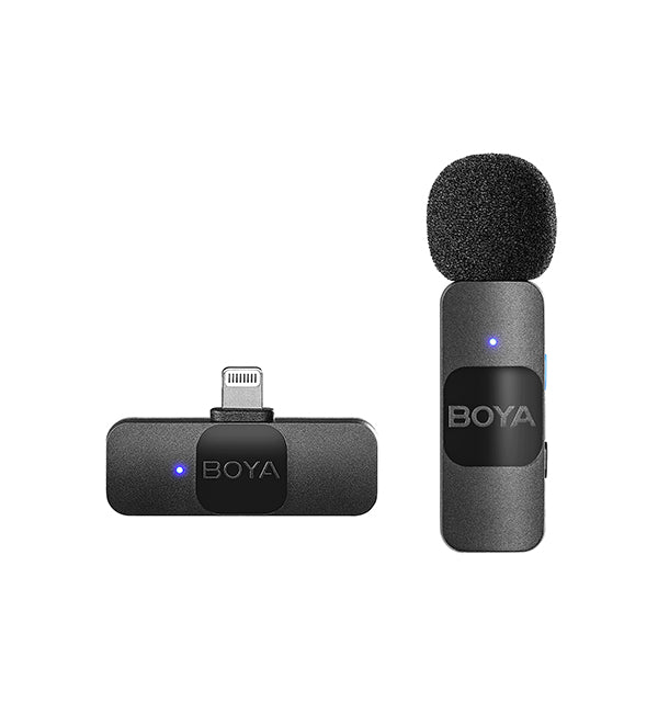 BOYA BY-V1/V10 Professional Wireless Lavalier Mini Microphone for iPhone iPad Android