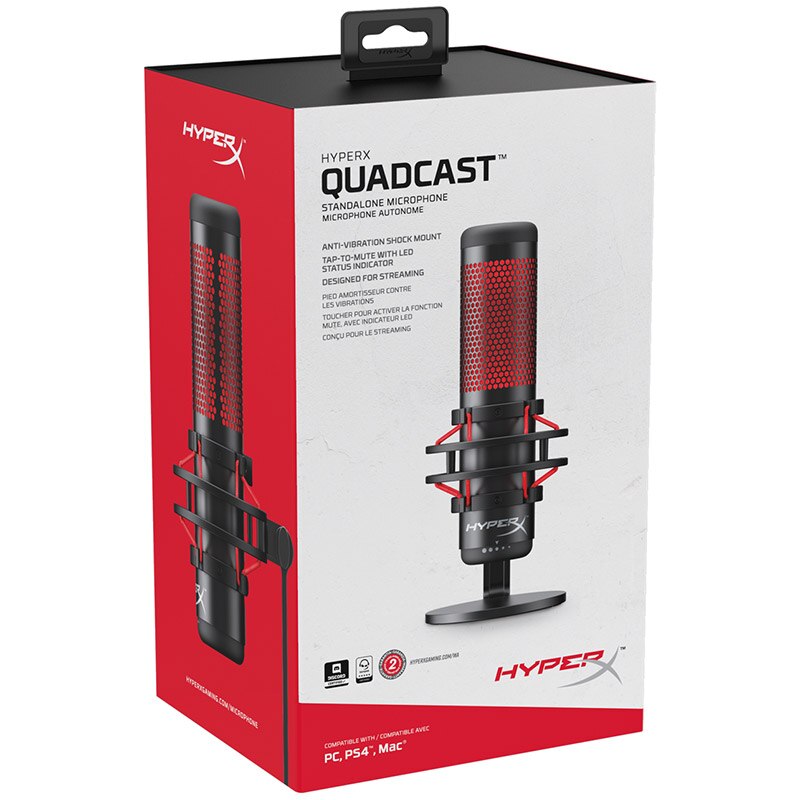 HyperX QuadCast Professional Electronic Gaming Microphone
