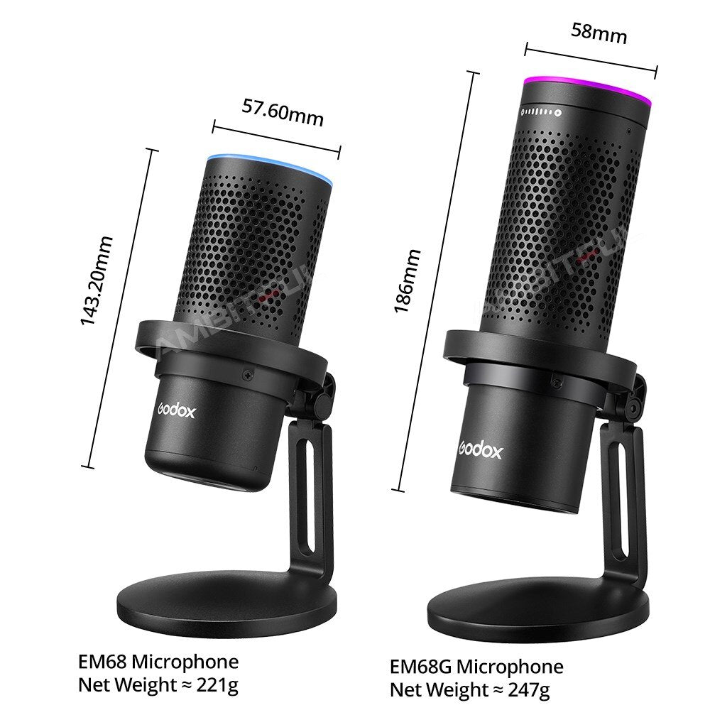 Godox EM68 EM68G RGB USB Condenser Microphone