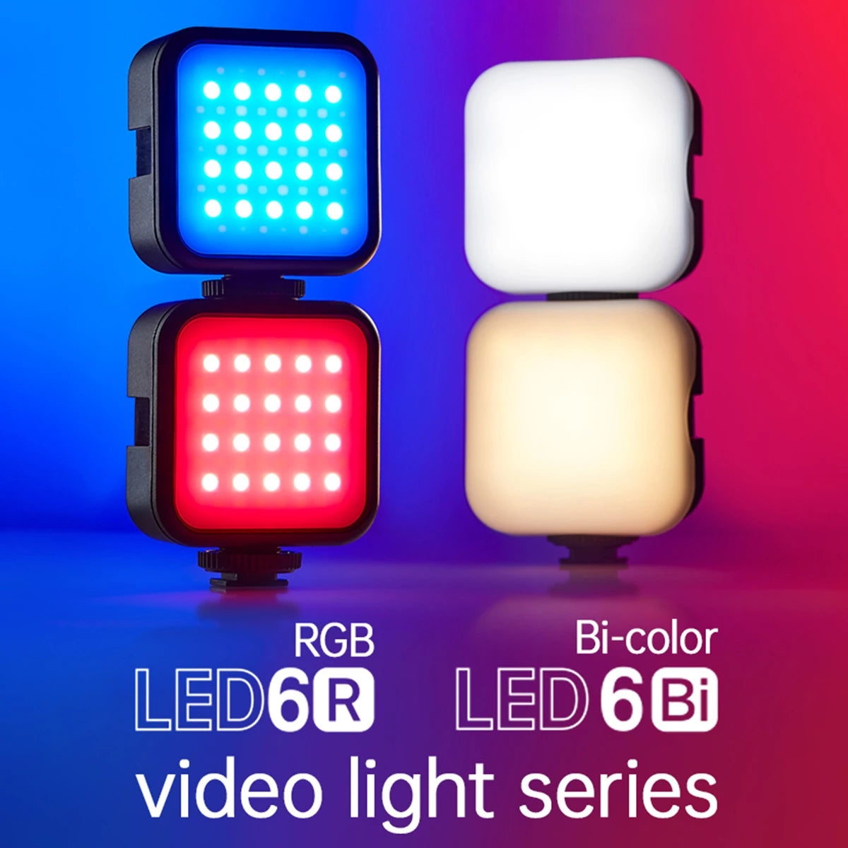 Godox LED6R/6Bi Bi-color RGB LED Video Camera Light