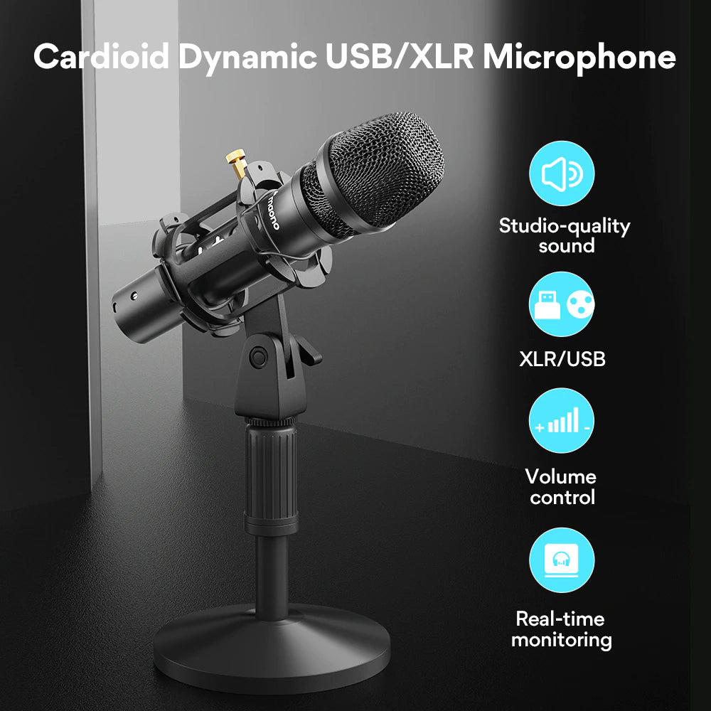 MAONO HD300T 300S USB/XLR Dynamic Broadcast Microphone