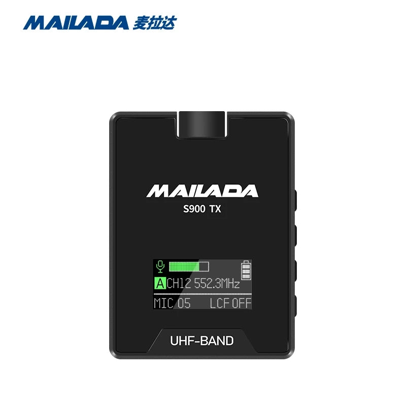 Mailada S900 Pro UHF Wireless Microphone For DSLR Smartphone