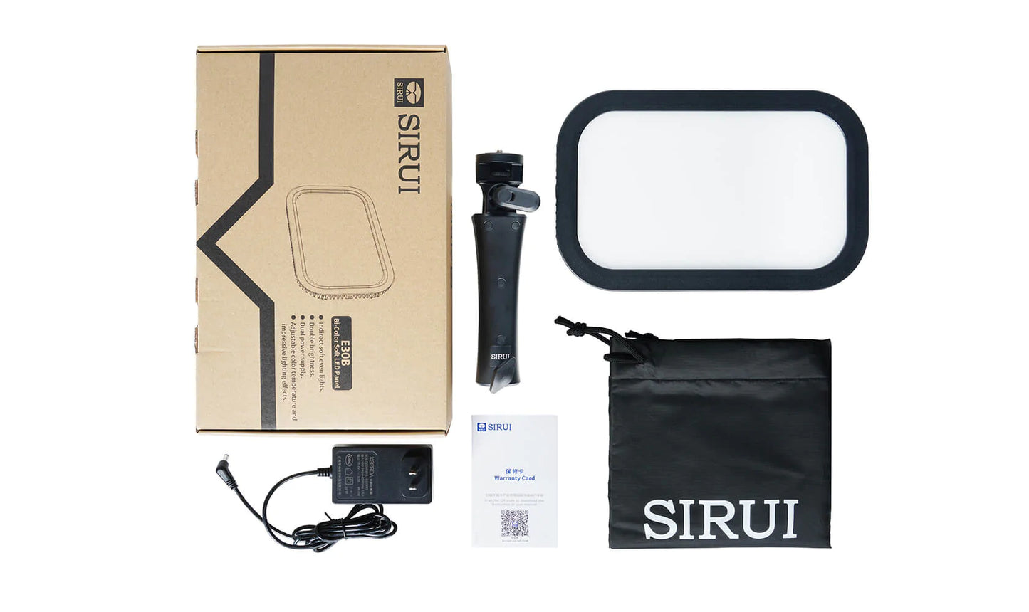 Sirui E30B Ultra Slim LED Video Panel Light For Vlogging Streaming