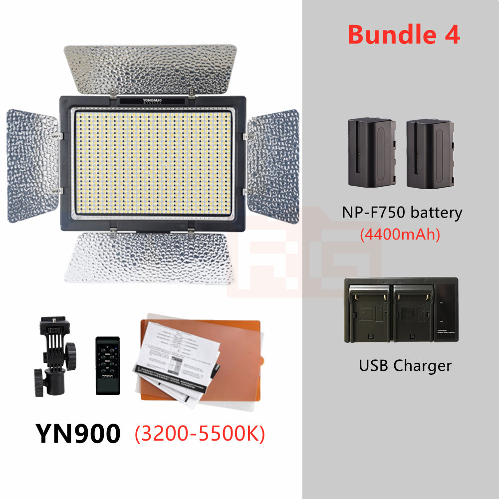 YONGNUO YN900 LED Video Light 3200-5500K Bi-color Lighting
