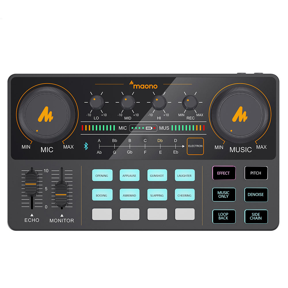 MAONO CASTER LITE AM200 Audio Interface Microphone Mixer Sound Card
