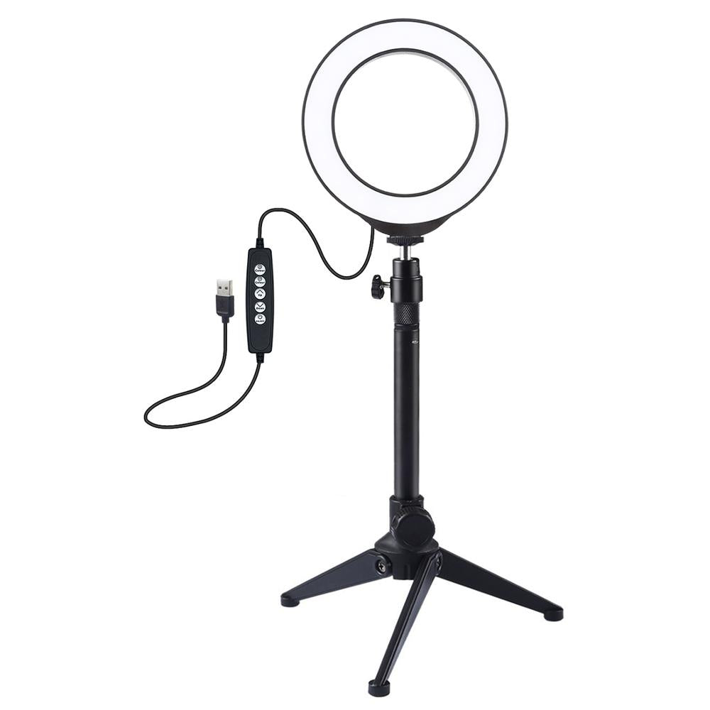 Puluz PKT3049B 4.7 Inch 10 Modes Led Ring Vlogging Kit