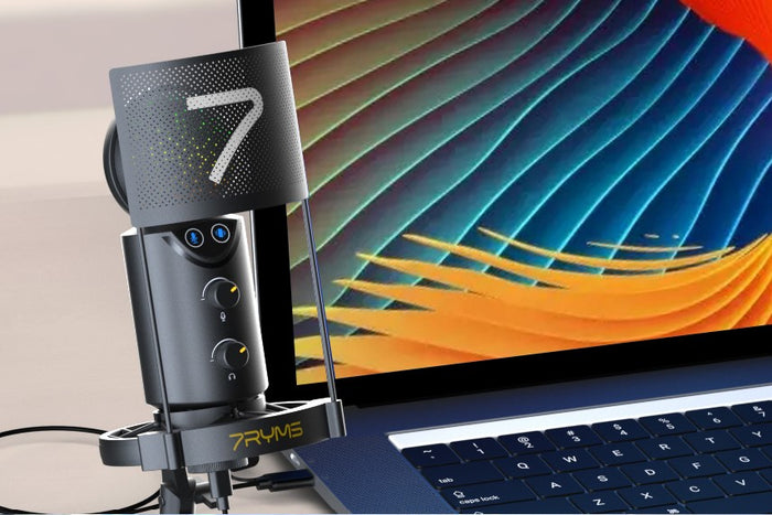 7ryms Launches AU02-K1 RGB Cardioid Condenser USB Microphone