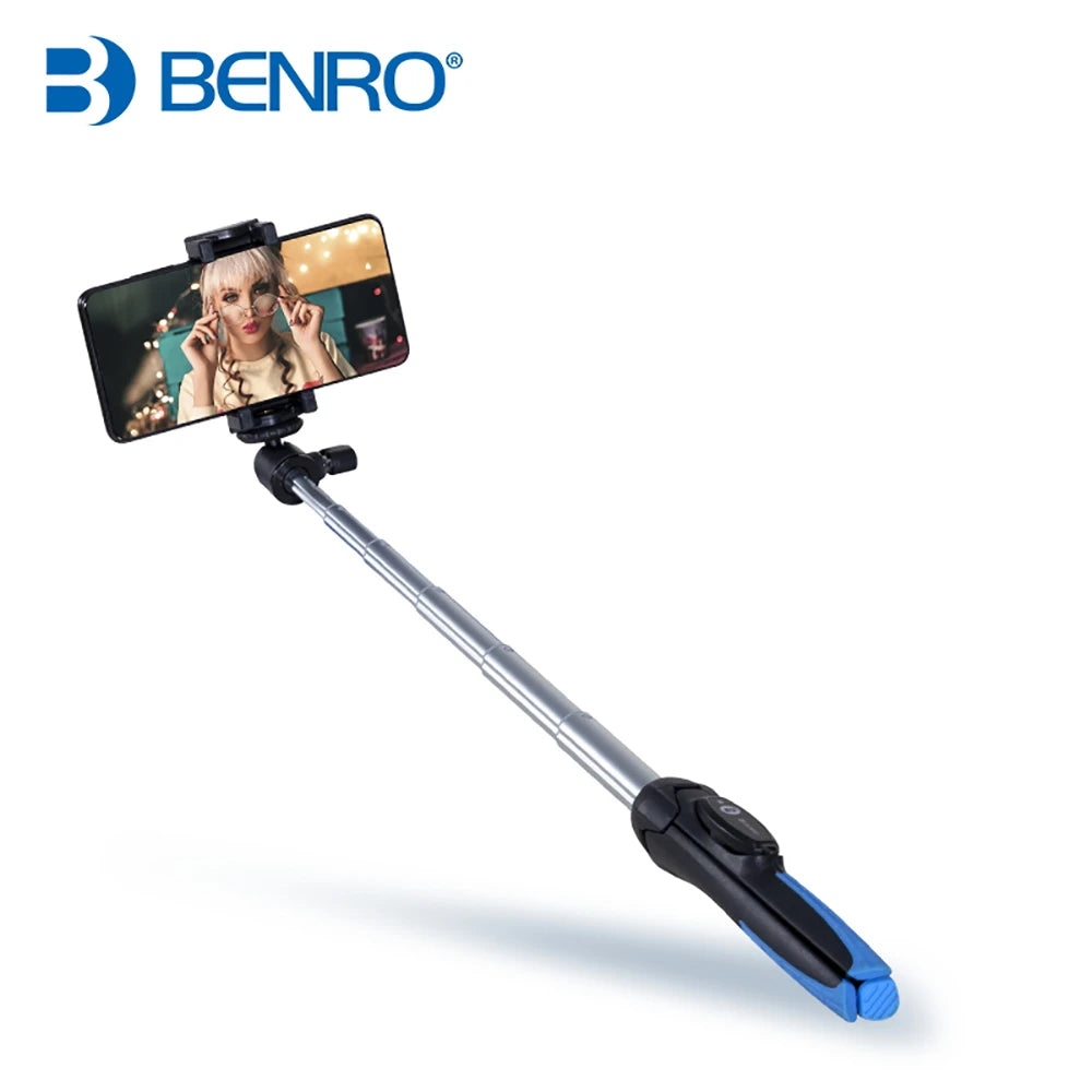Benro MK10P Handheld Extendable Mini Tripod Selfie Stick with Remote