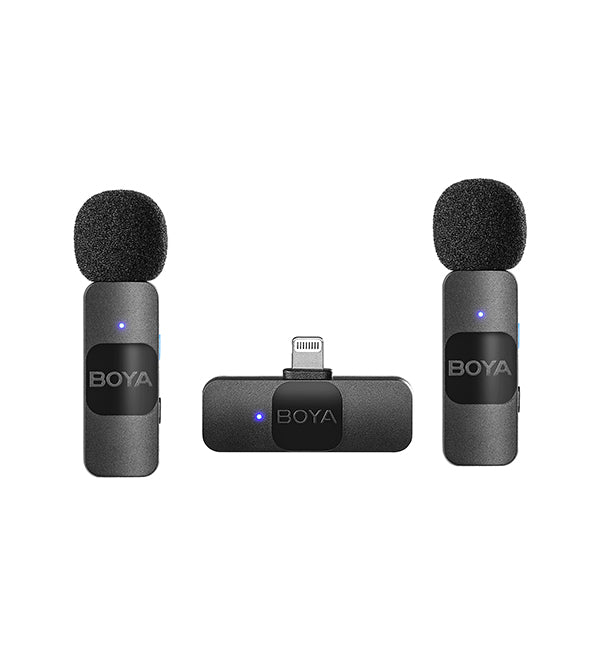 BOYA BY-V2 Wireless Lavalier Lapel Microphone for iPhone