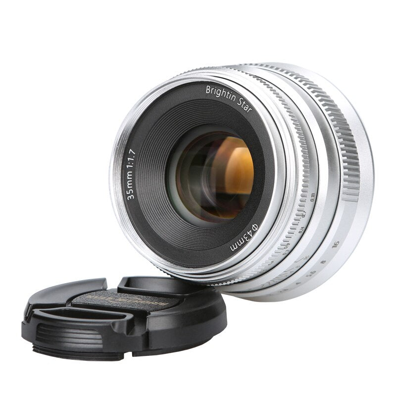 Brightin Star 35mm F1.7 Wide Angle APS-C Manual Camera Lens