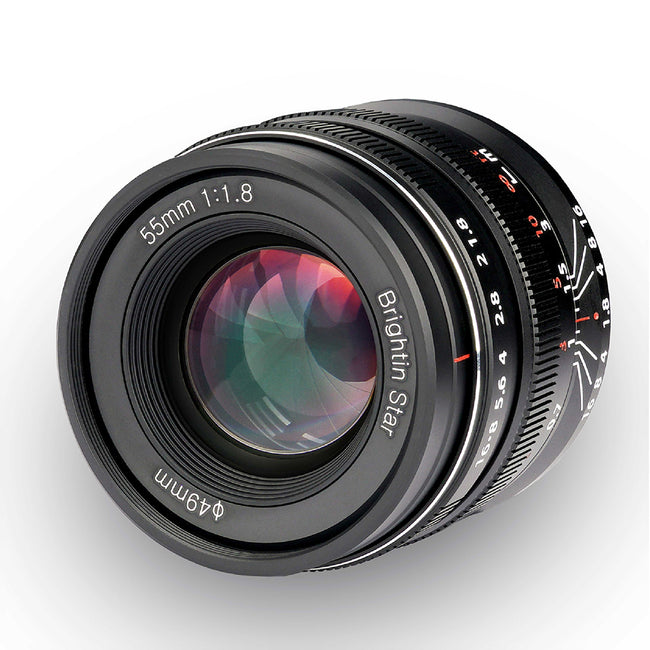 Brightin Star 55mm F1.8 Full Frame Mirrorless Camera Lens