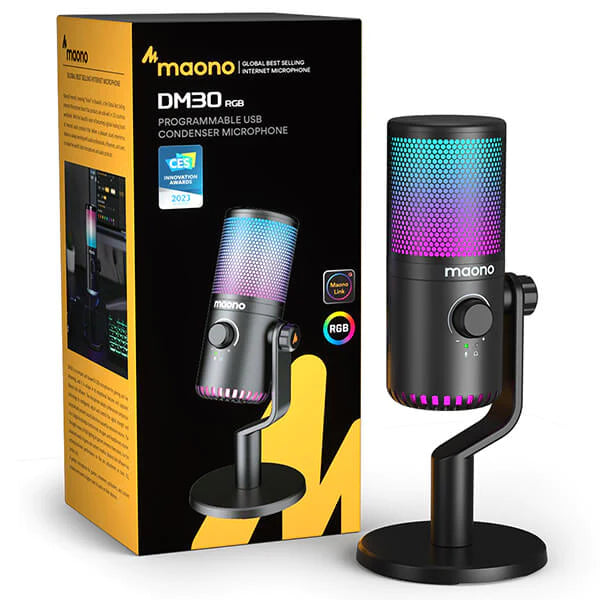 2023 new arrival MAONO DM30RGB USB Gaming Microphone