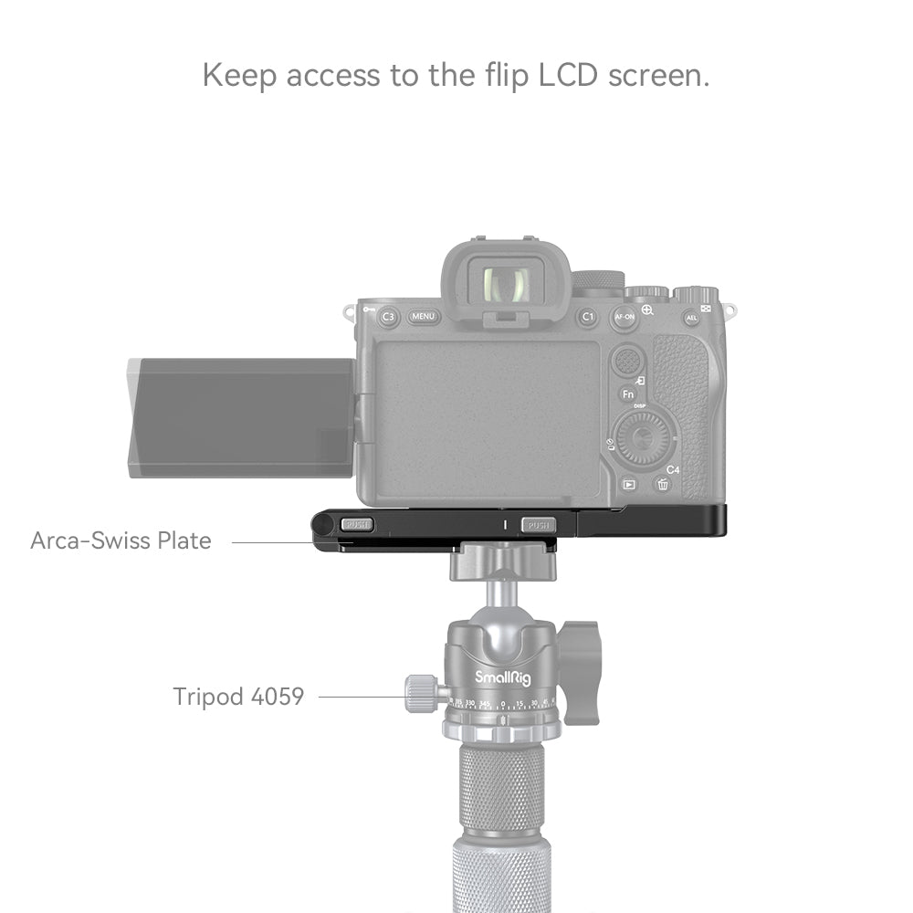 SmallRig Foldable L-Shape Mount Plate for Sony Alpha 7R V  Alpha 7 IV  Alpha 7S III 3984
