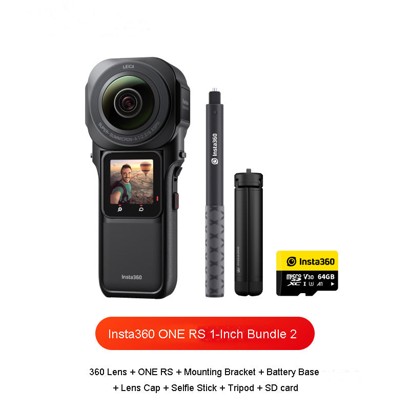 Insta360 ONE RS 1-Inch 360 Sport Camera Leica 6K 360 Video IPX3 Water  Resistant