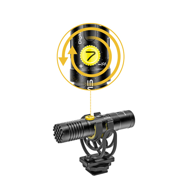 7RYMS MinBo M1 Mini Cardioid Digital/Analog Shotgun Microphone