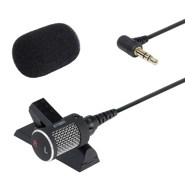 Audio Technica AT9901 Miniature Stereo Lavalier Microphone