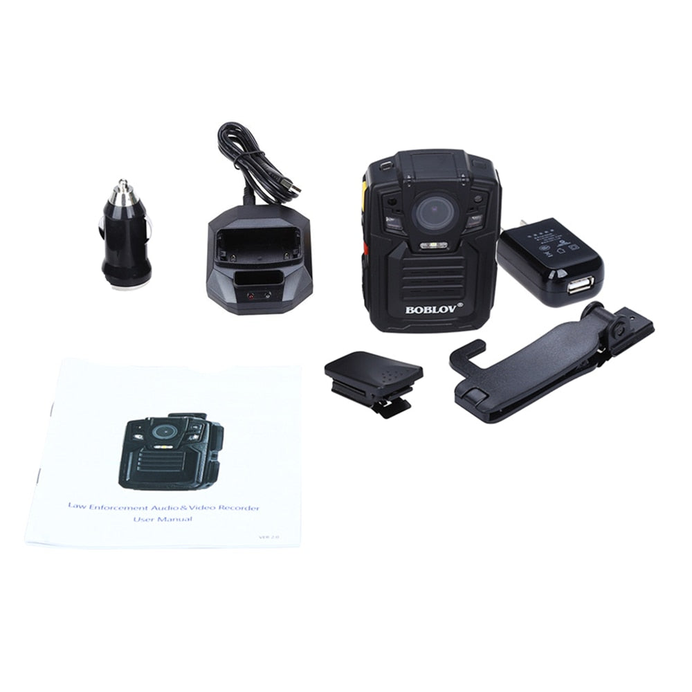 BOBLOV HD66-02 32GB/64GB HD 1296P Mini Camcorder Security Body Camera