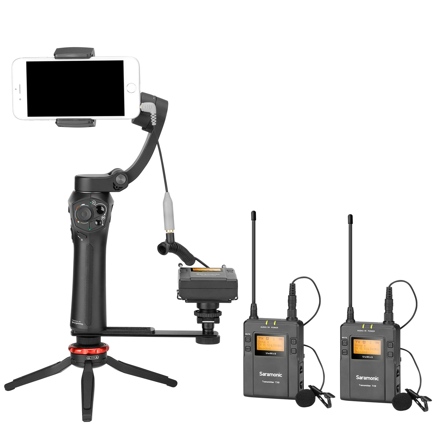 Saramonic UWMIC9 Kit2 Broadcast UHF Camera Wireless Lavalier Microphone