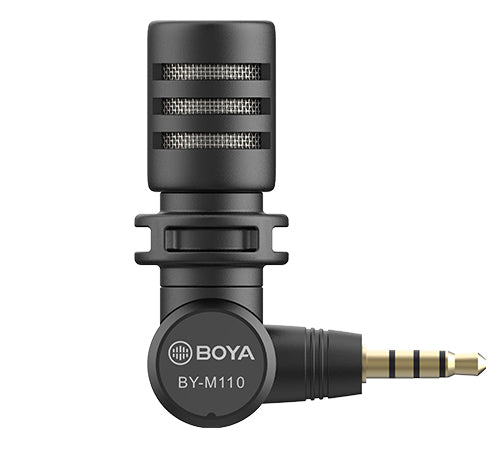 BOYA BY-M110/100 3.5mm TRRS Mini Smortphone Microphone