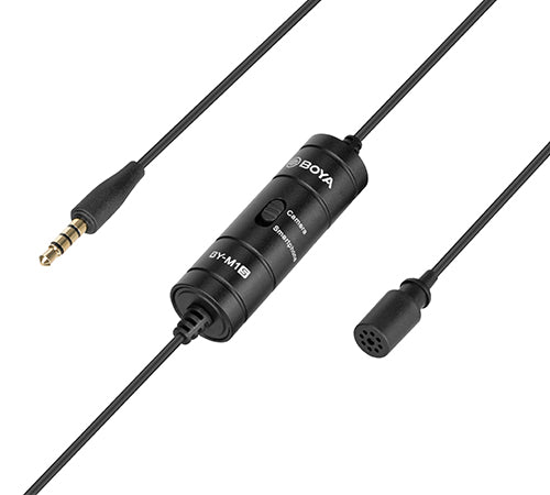 BOYA BY-M1S 3.5mm TRRS Lavalier Microphone For Smartphone