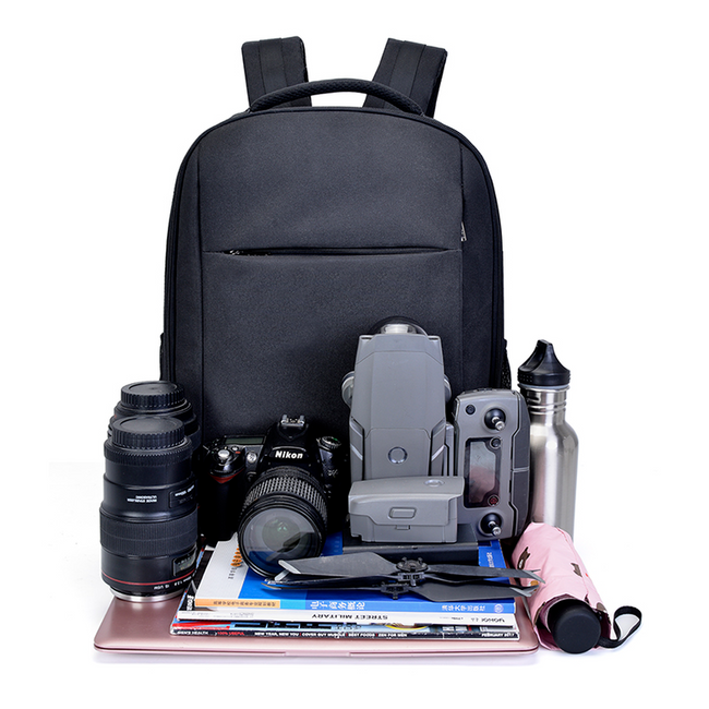 CADEN W9 Black Anti-shock Large Capacity Drone SLR Backpack