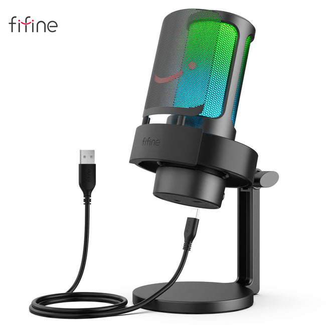 FIFINE A8 USB Microphone for Recording and Streaming