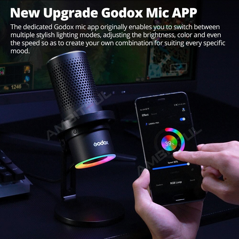 Godox EM68X RGB USB  Condenser Microphone