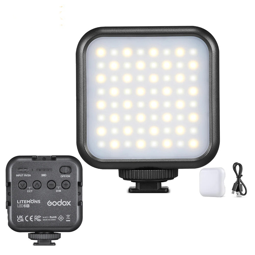 Godox LED6R/6Bi Bi-color RGB LED Video Camera Light