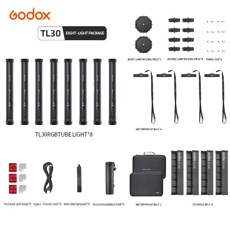 Godox TL30 Led Tube Light Kit RGB Photographic Light Wand