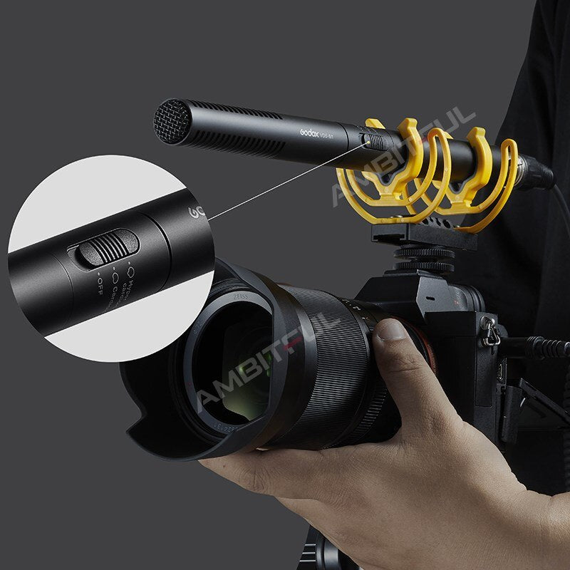 Godox VDS-M1  Back Electret Condenser Shotgun Microphone