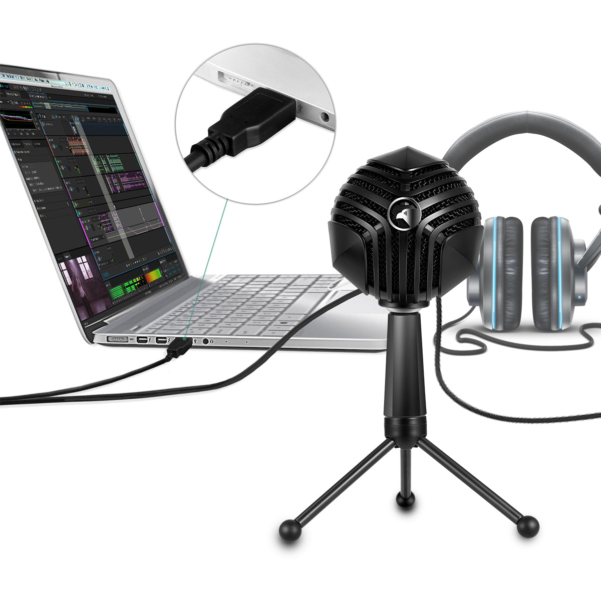 Yanmai GM-888 Recording USB Condenser Gaming Microphone