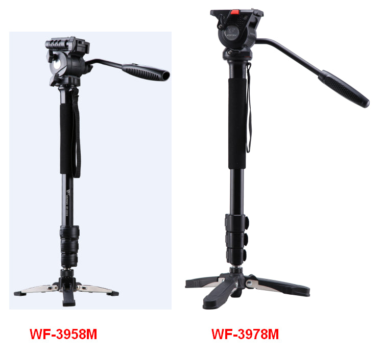 Weifeng WF-3958M Monopod With Camera Head And Support Leg