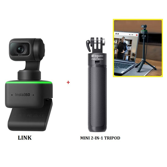 Insta360 Link Gimbal Webcam With AI Tracking Gesture Control