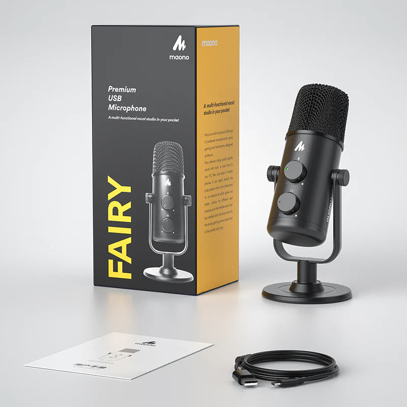 Maono AU-903 USB Microphone For Podcasts,Games