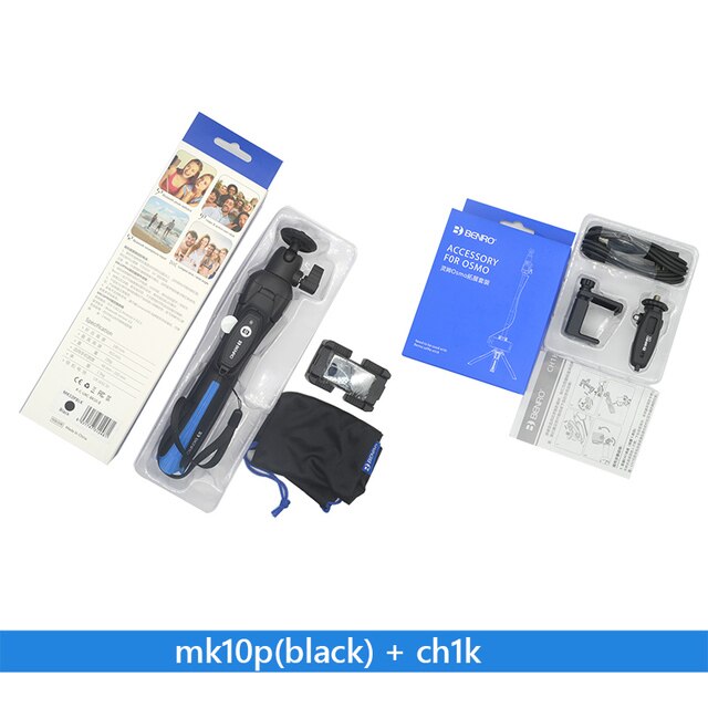 Benro MK10P Handheld Extendable Mini Tripod Selfie Stick with Remote