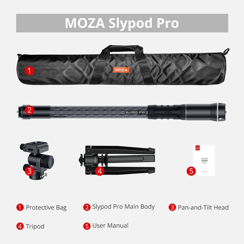 MOZA Slypod Pro Motorized Monopod Slider Combo For DSLR Camera