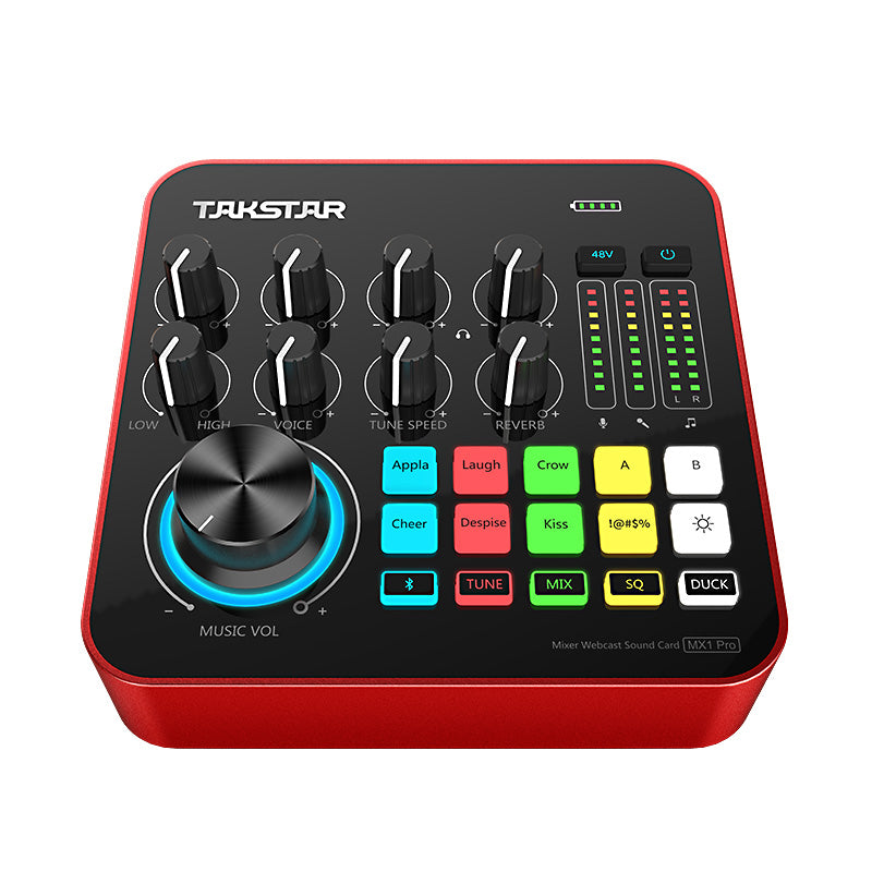 Takstar MX1 PRO Webcast Audio Mixer Sound Card