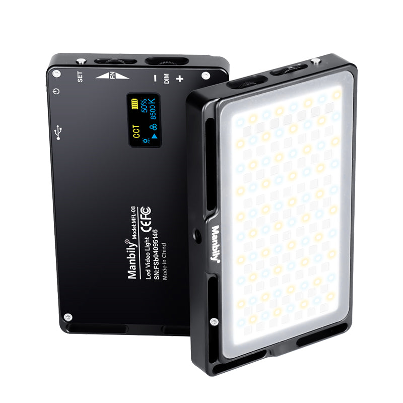 Manbily MFL-08 Ultra-thin LED RGB Bi-Color pocket light