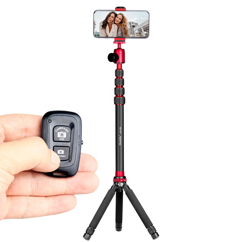 Manbily MT-02LH Flexible Handheld Aluminum Selfie Stick Mini Tripod
