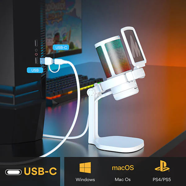 Maono Gamerwave DGM20 Condenser USB Gaming RGB Microphone