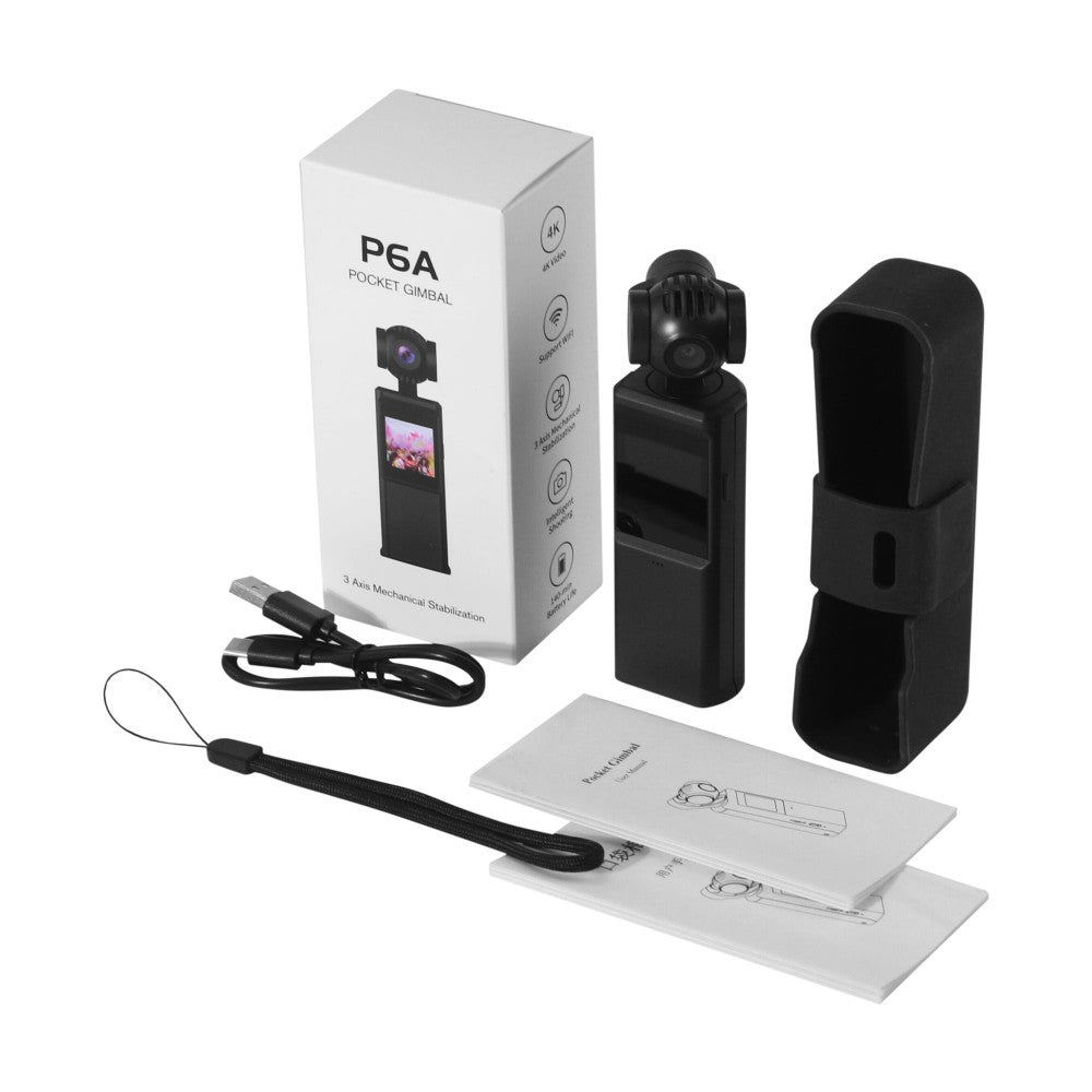 P6A Mini Handheld Gimbal Camera for Vlog video Youtube