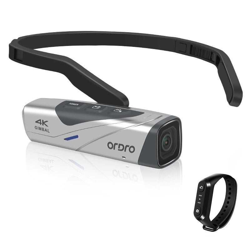 Ordro EP8 4K 60fps Head Wearable Vlog Video Camera