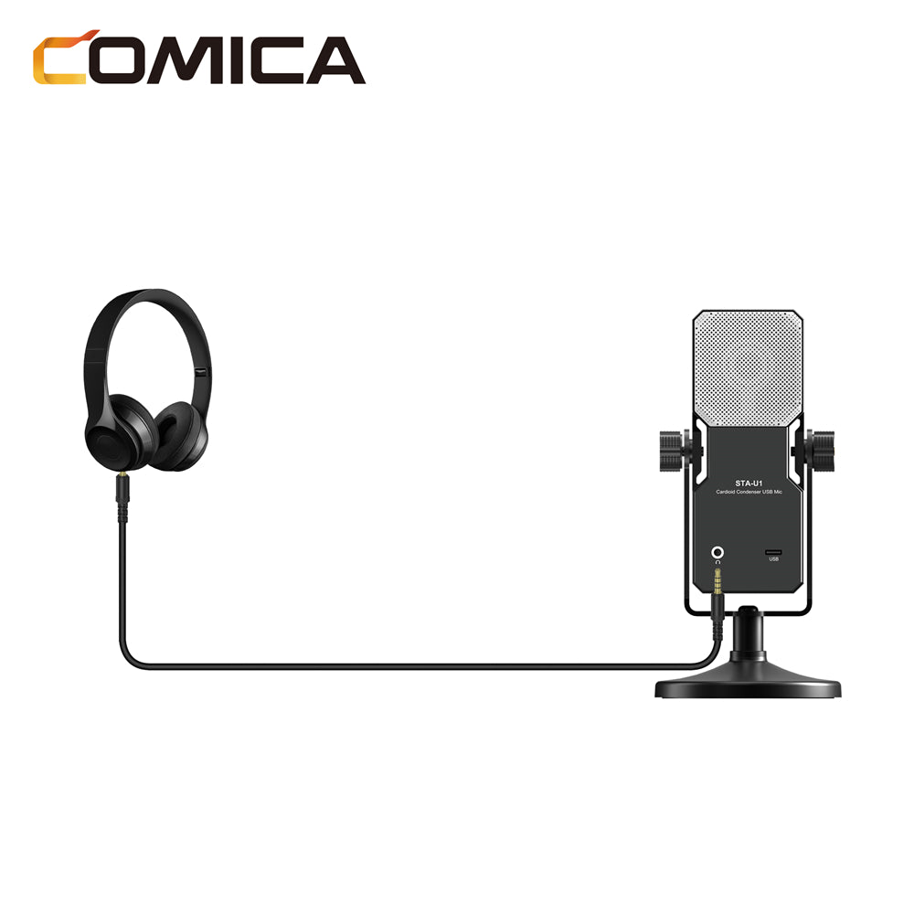 Comica STA-U1 USB Gaming Condenser Microphone With RGB Light