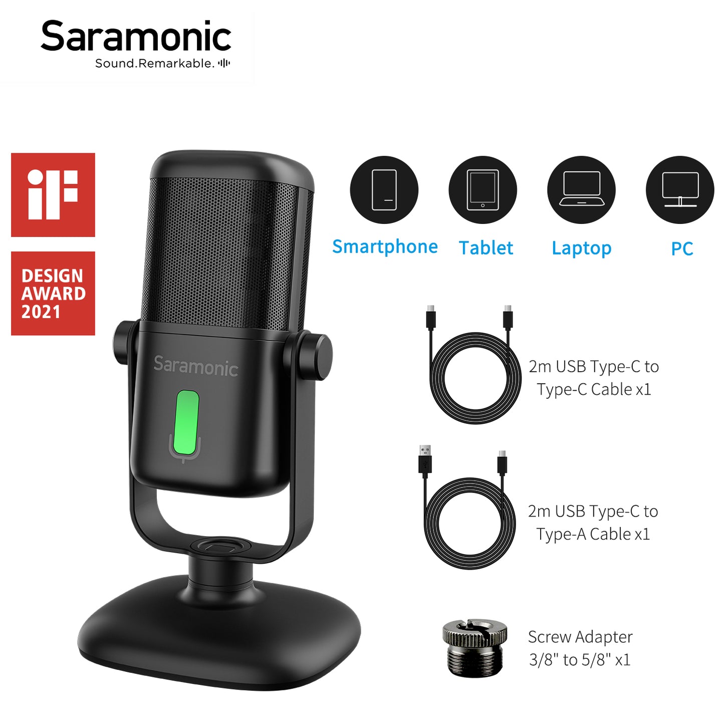 Saramonic SR-MV2000W Studio Wireless USB Microphone