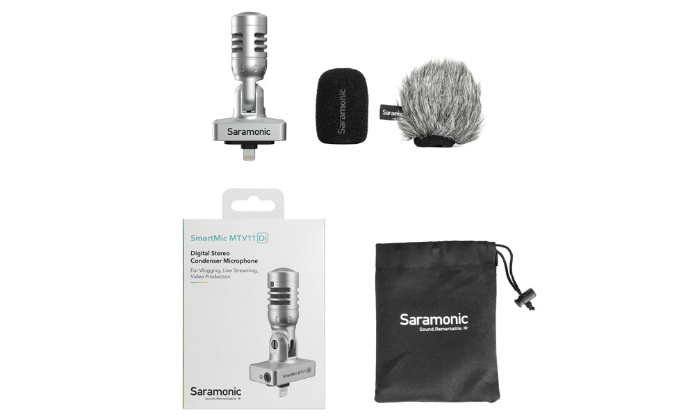Saramonic SmartMic MTV11 Di Digital stereo condenser microphone for iOS devices with a lightning connector