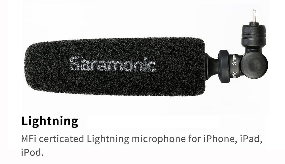 Saramonic SmartMic5 Di Super-long Unidirectional Microphone for Lightning iOS Devices