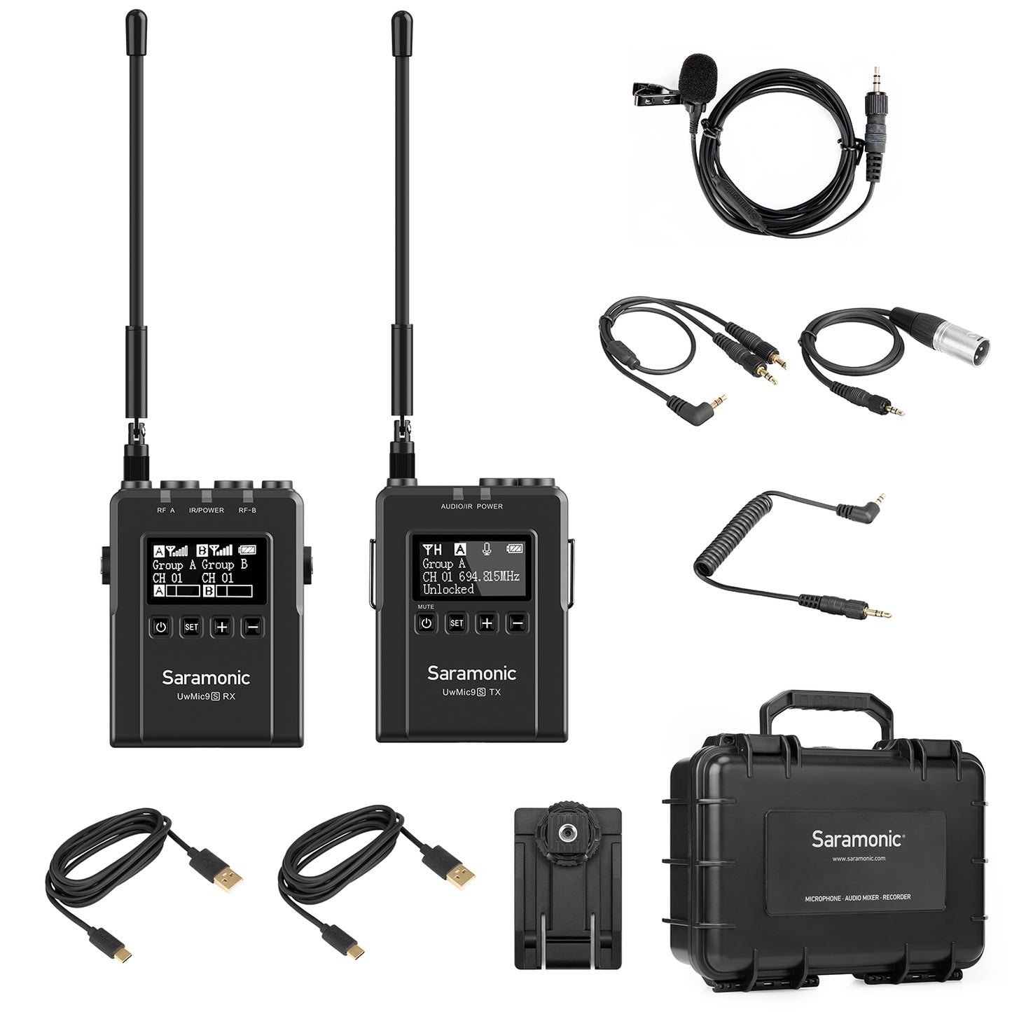 Saramonic UwMic9S Kit 1/2 UHF Wireless Microphone System