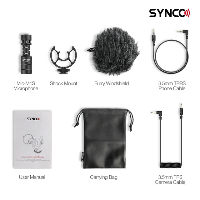 Synco M1S/M2S Microphone for Smartphone Camera