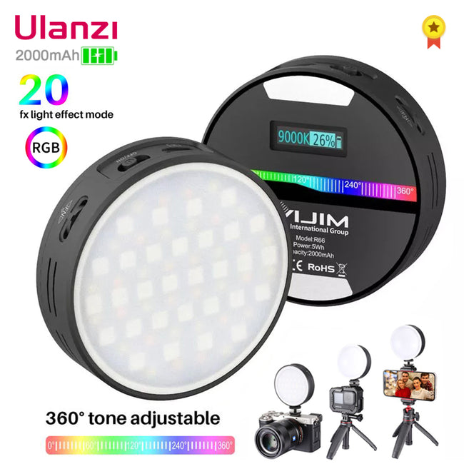 Ulanzi R66 RGB Ring Led 360 Mini Fill Light