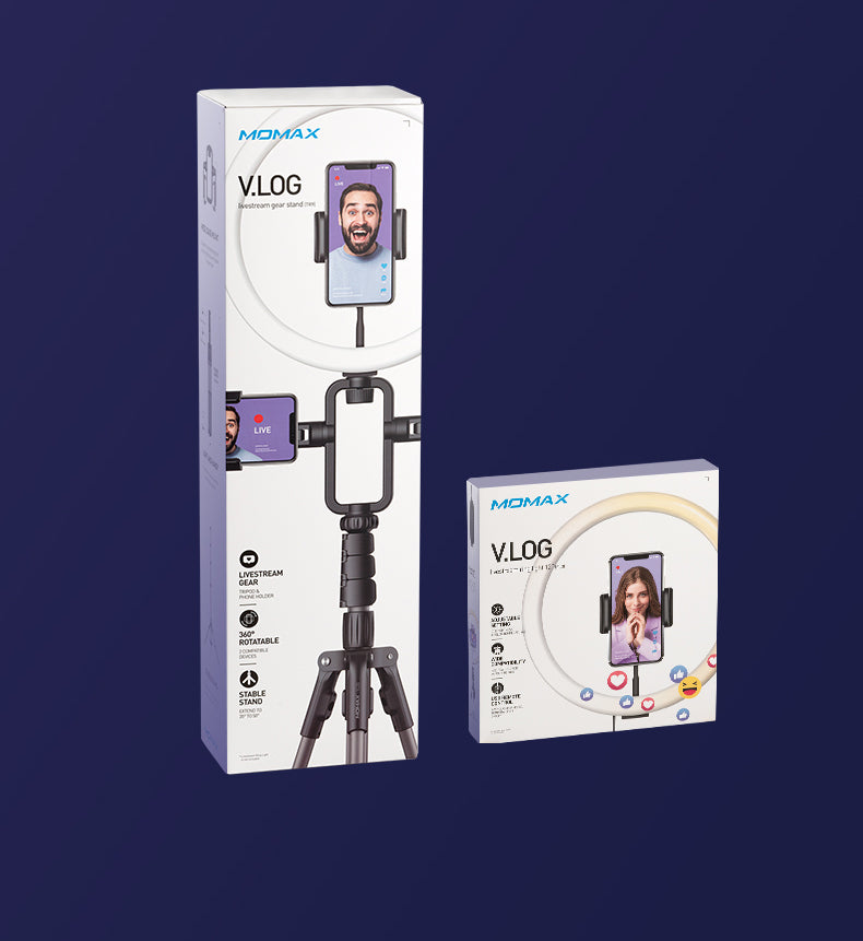 MOMAX TR9 Smartphone VLog Livestream Gear Stand Kit